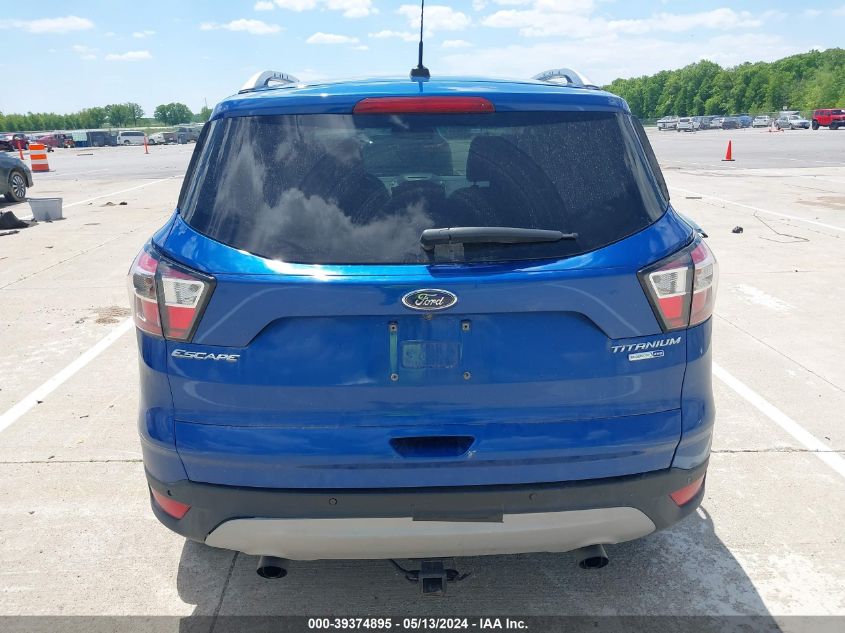 2017 Ford Escape Titanium VIN: 1FMCU9J91HUE76759 Lot: 39374895