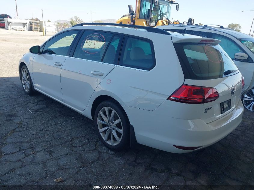 2016 Volkswagen Golf Sportwagen Tsi Se 4-Door VIN: 3VWC17AU0GM513354 Lot: 39374899