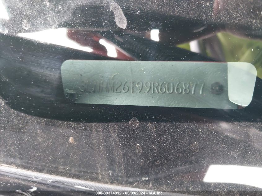 2009 Lincoln Mkz VIN: 3LNHM26T99R606877 Lot: 39374912