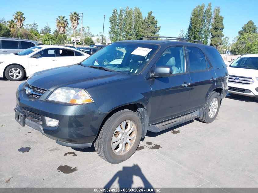 2003 Acura Mdx VIN: 2HNYD18833H535602 Lot: 39374923