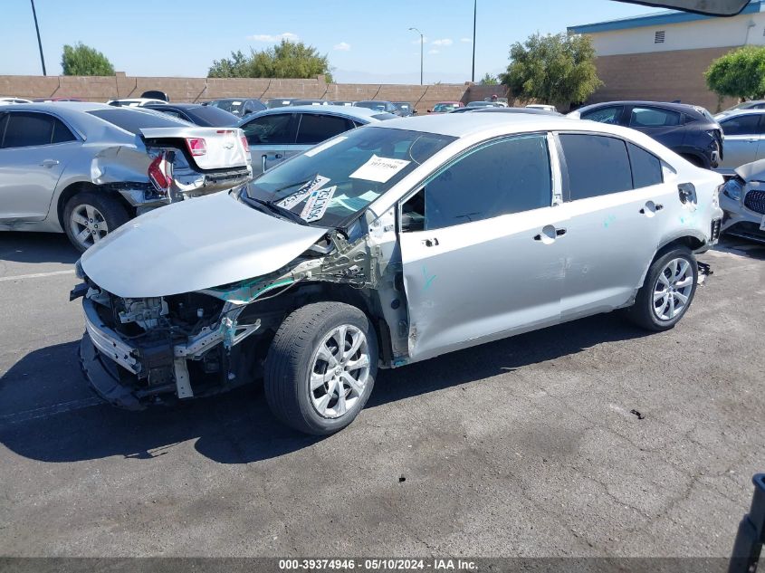 2021 Toyota Corolla Le VIN: 5YFEPMAE2MP165336 Lot: 39374946