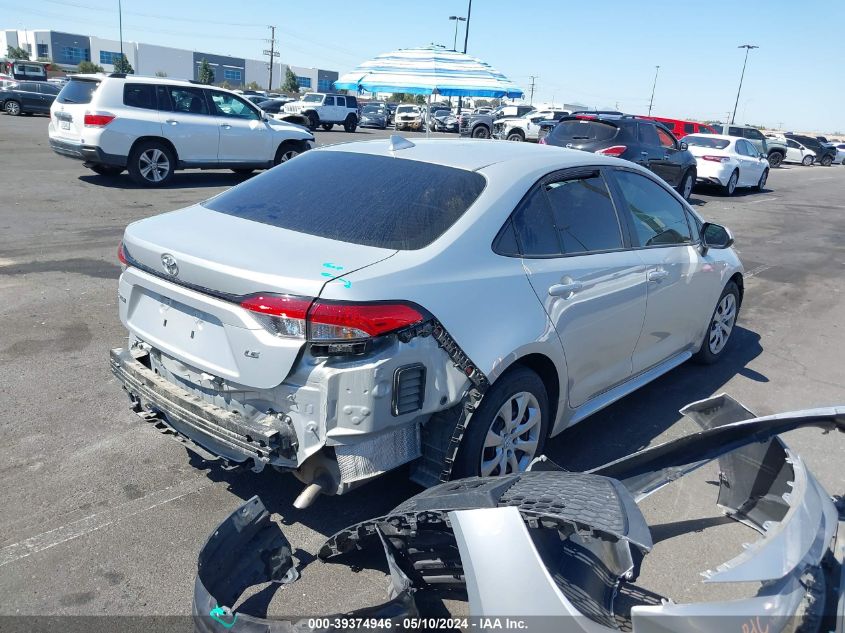 2021 Toyota Corolla Le VIN: 5YFEPMAE2MP165336 Lot: 39374946