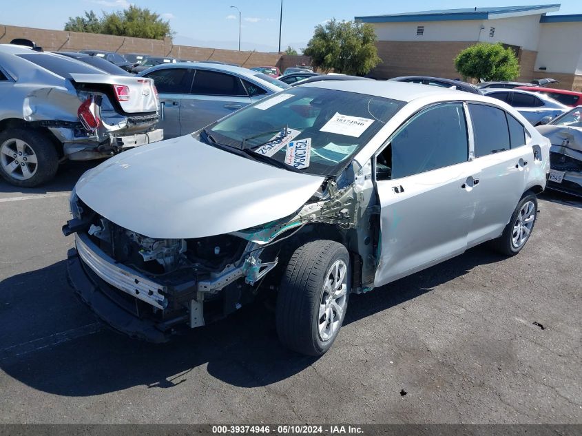 2021 Toyota Corolla Le VIN: 5YFEPMAE2MP165336 Lot: 39374946