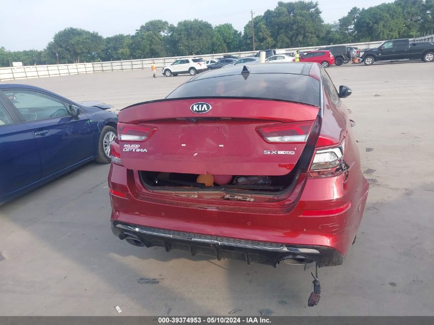 2019 Kia Optima Sx Turbo VIN: 5XXGW4L2XKG284630 Lot: 39374953
