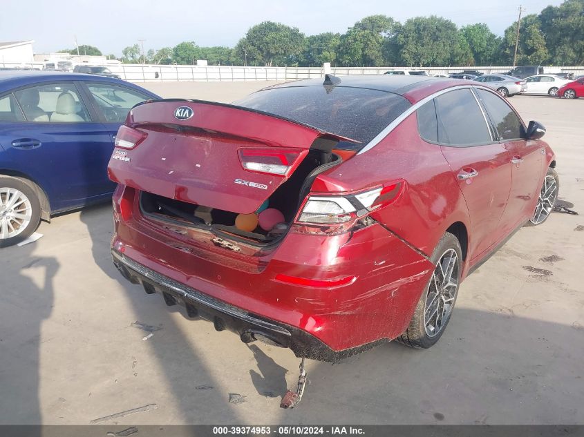 2019 Kia Optima Sx Turbo VIN: 5XXGW4L2XKG284630 Lot: 39374953