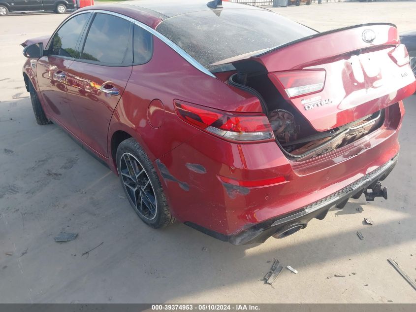 2019 Kia Optima Sx Turbo VIN: 5XXGW4L2XKG284630 Lot: 39374953