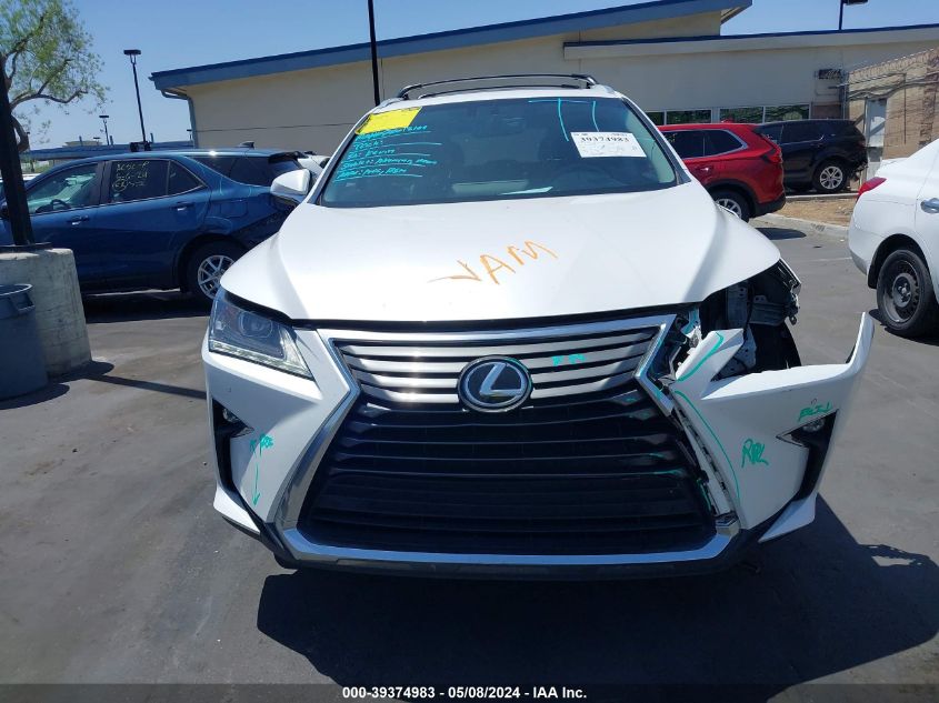 2016 Lexus Rx 350 VIN: 2T2ZZMCAXGC025637 Lot: 39374983