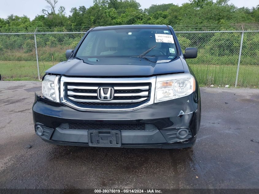 2015 Honda Pilot Lx VIN: 5FNYF3H26FB025438 Lot: 39375019