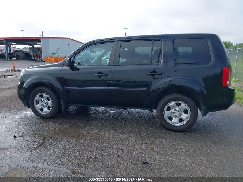 2015 Honda Pilot Lx VIN: 5FNYF3H26FB025438 Lot: 39375019