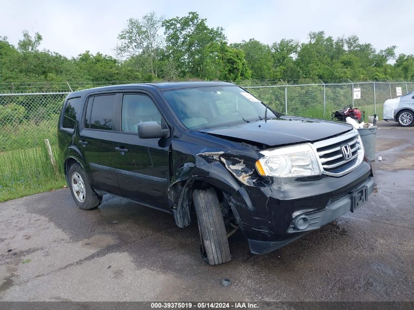 2015 Honda Pilot Lx VIN: 5FNYF3H26FB025438 Lot: 39375019