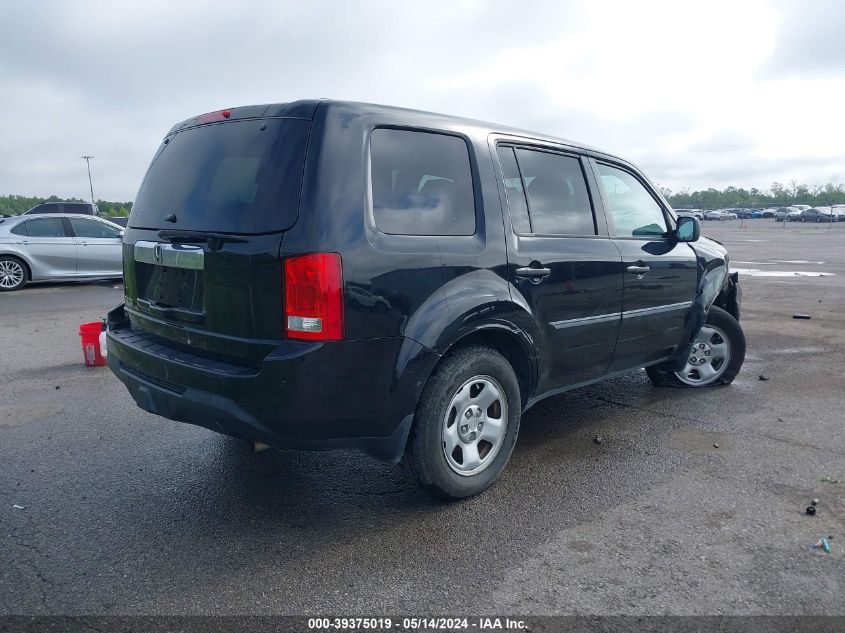 2015 Honda Pilot Lx VIN: 5FNYF3H26FB025438 Lot: 39375019