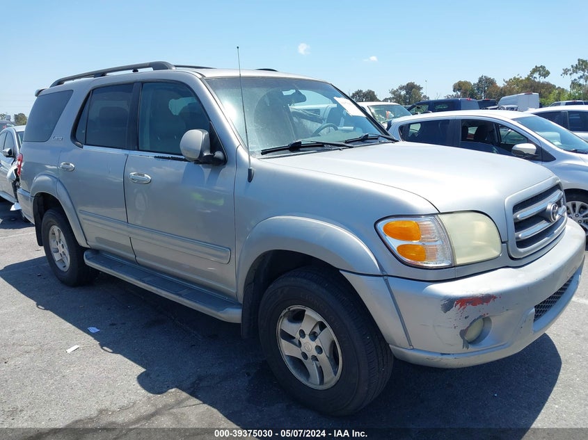 2002 Toyota Sequoia Limited V8 VIN: 5TDZT38A22S089809 Lot: 39375030
