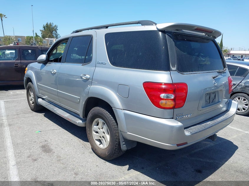 2002 Toyota Sequoia Limited V8 VIN: 5TDZT38A22S089809 Lot: 39375030