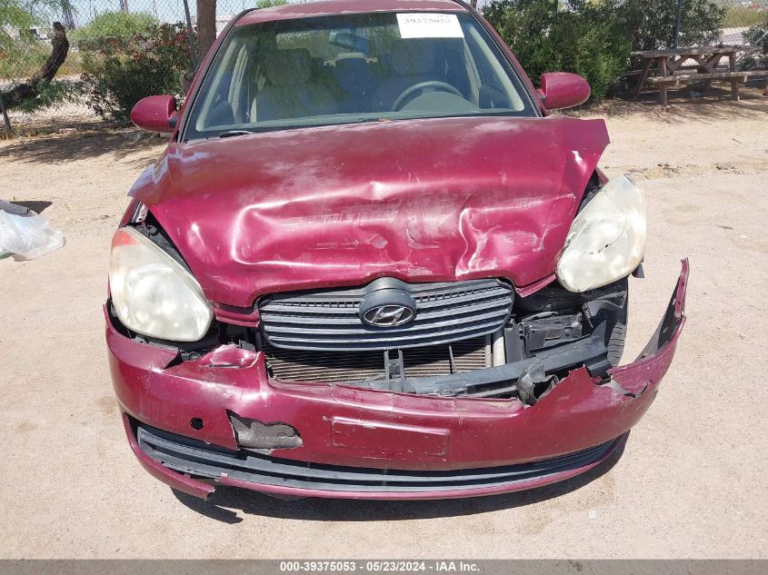 2006 Hyundai Accent Gls VIN: KMHCN46C26U033232 Lot: 39375053