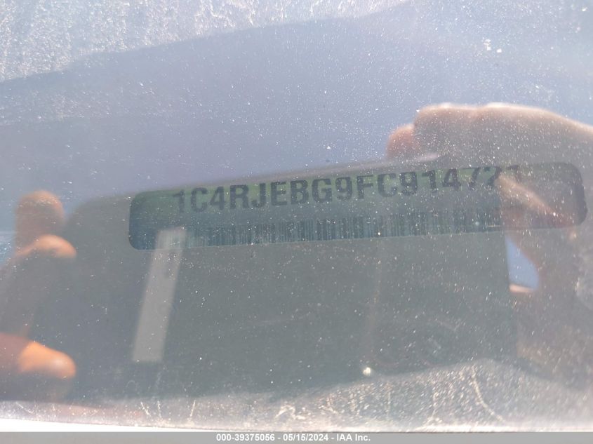 2015 Jeep Grand Cherokee Limited VIN: 1C4RJEBG9FC914721 Lot: 39375056