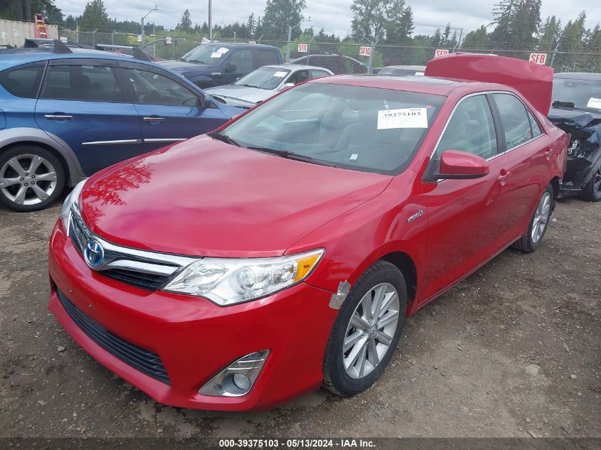 2013 TOYOTA CAMRY HYBRID XLE - 4T1BD1FK9DU090030