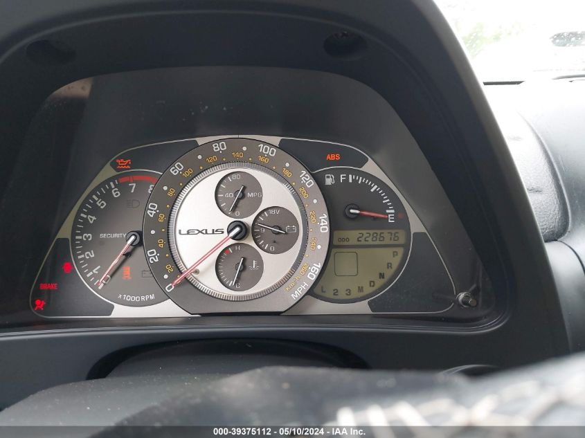 2005 Lexus Is 300 VIN: JTHBD192350094758 Lot: 39375112