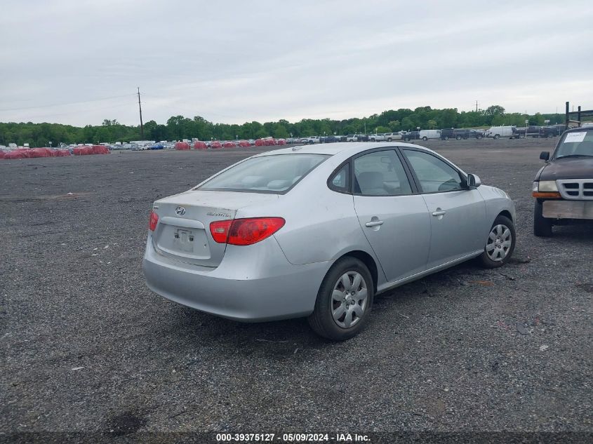 2007 Hyundai Elantra Gls/Limited/Se VIN: KMHDU46D47U259662 Lot: 39375127