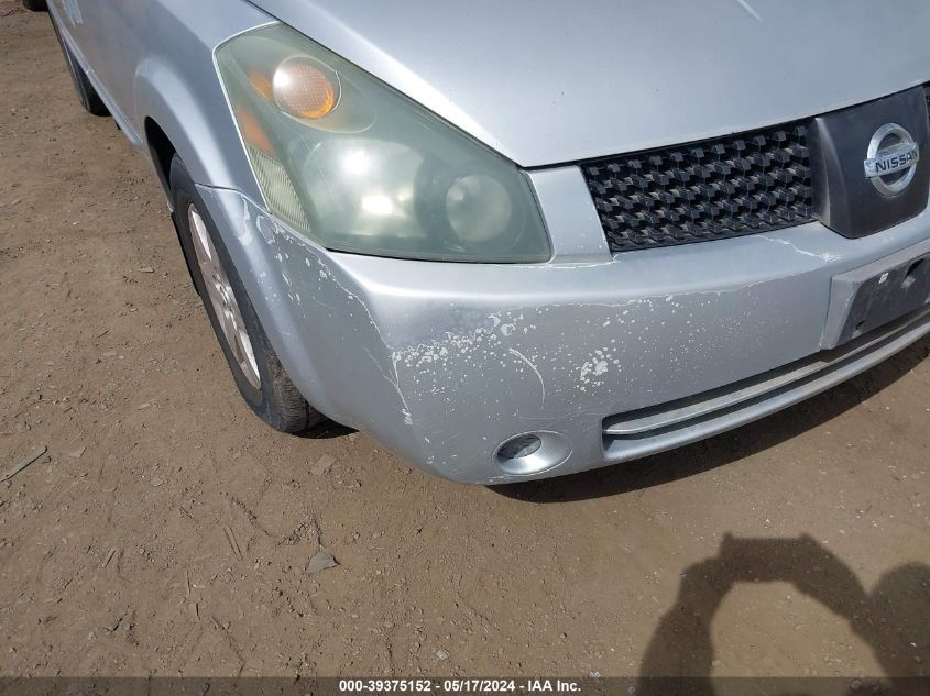 2004 Nissan Quest 3.5 S VIN: 5N1BV28U14N342512 Lot: 39375152