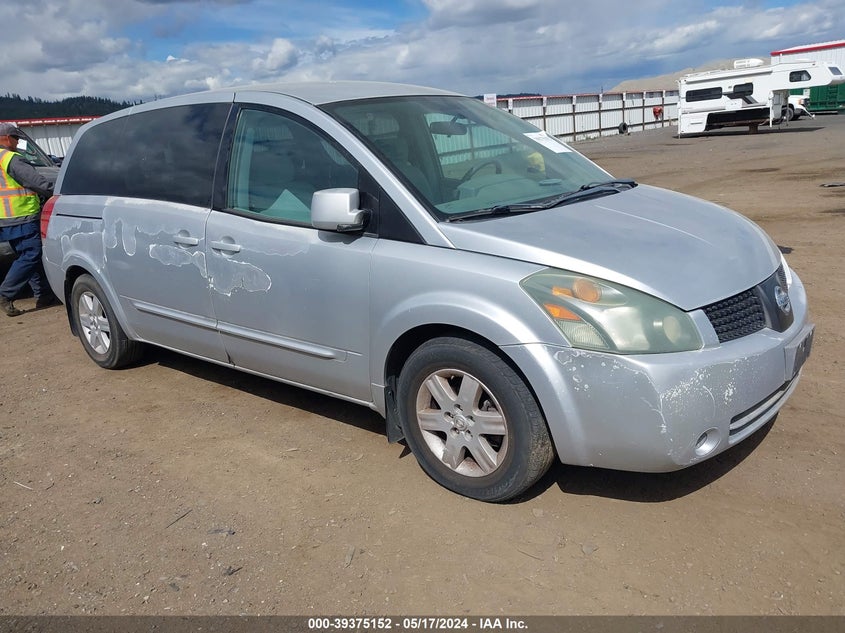 2004 Nissan Quest 3.5 S VIN: 5N1BV28U14N342512 Lot: 39375152