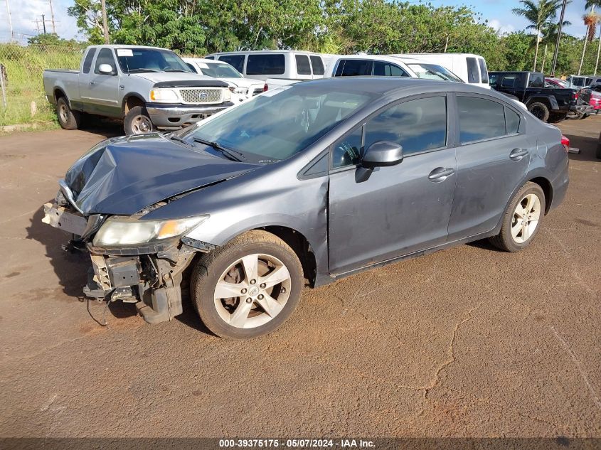 2013 Honda Civic Lx VIN: 19XFB2F55DE042051 Lot: 39375175