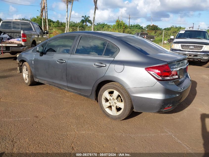 2013 Honda Civic Lx VIN: 19XFB2F55DE042051 Lot: 39375175