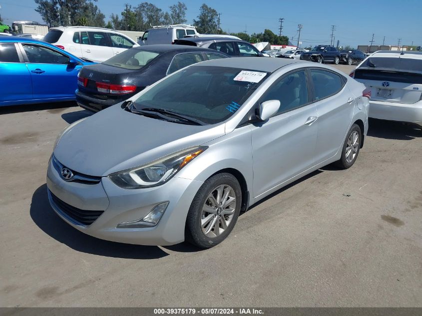 2016 Hyundai Elantra Se VIN: 5NPDH4AE1GH657656 Lot: 39375179