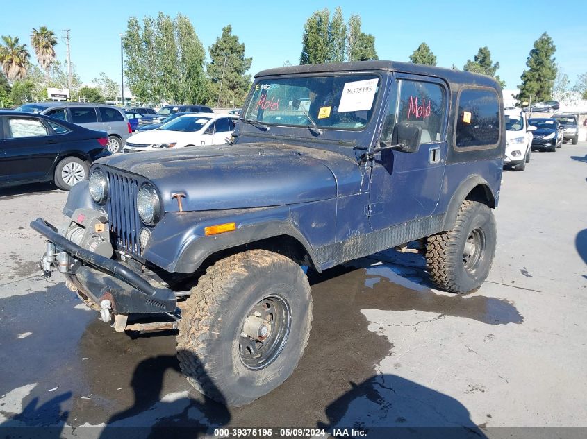 1984 Jeep Jeep Cj7 VIN: 1JCCF87E4ET014080 Lot: 39375195