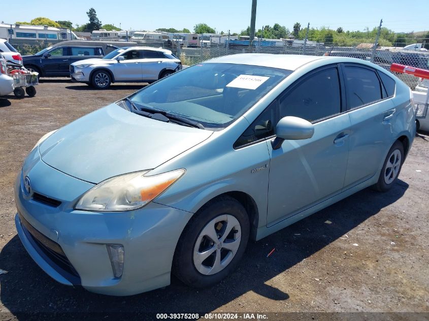 2014 Toyota Prius Four VIN: JTDKN3DU7E1747783 Lot: 39375208