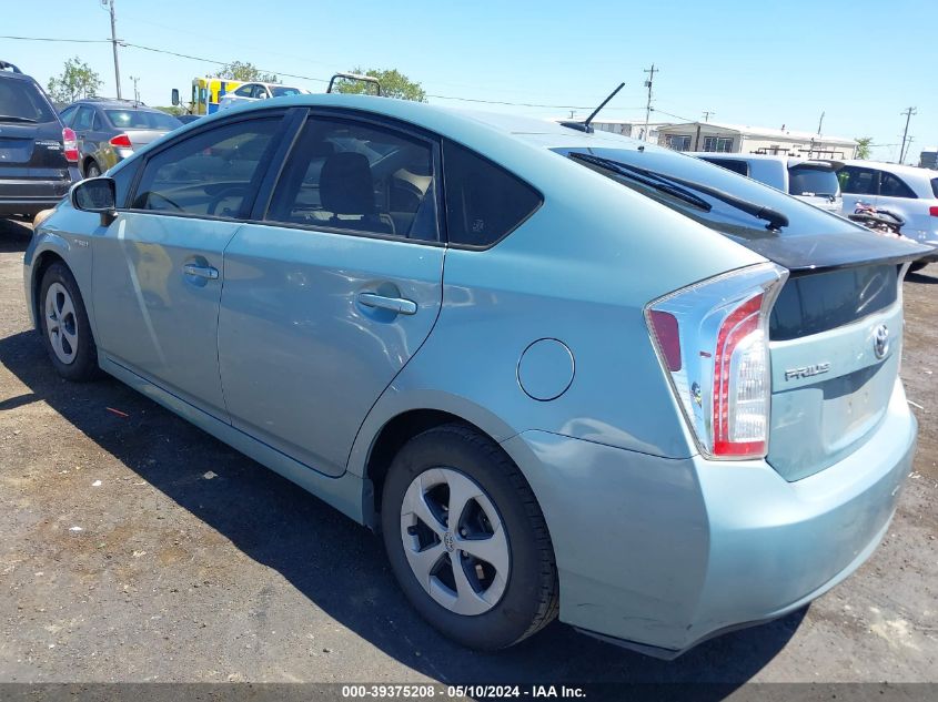 2014 Toyota Prius Four VIN: JTDKN3DU7E1747783 Lot: 39375208