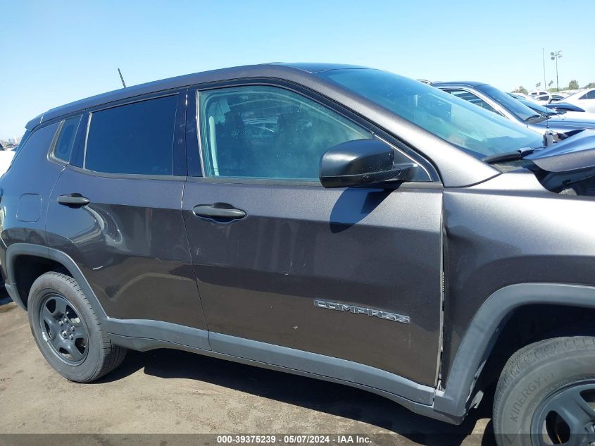 2018 Jeep Compass Sport 4X4 VIN: 3C4NJDAB1JT135163 Lot: 39375239