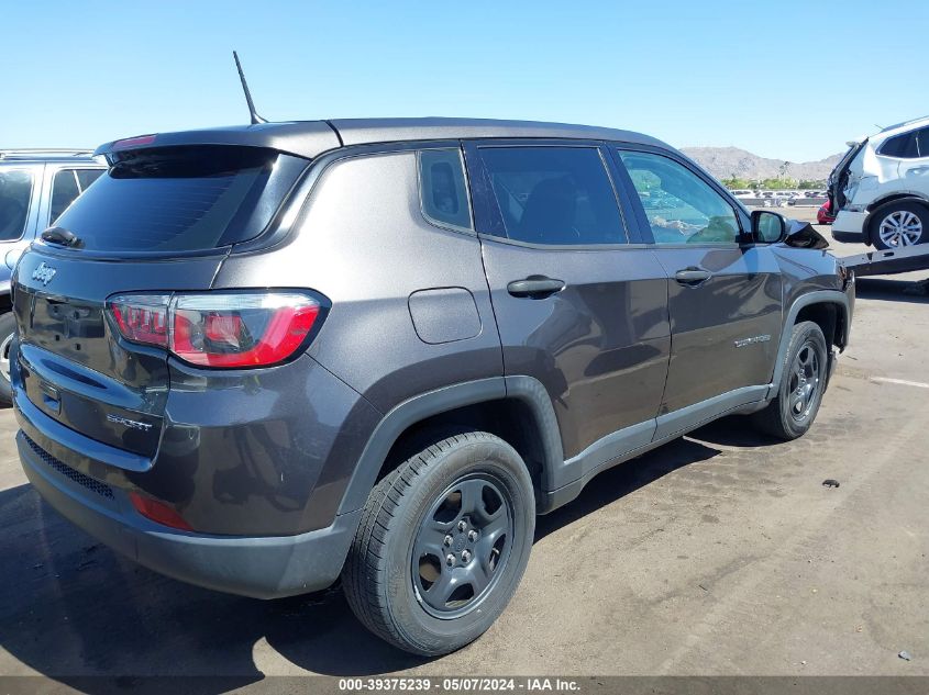 2018 Jeep Compass Sport 4X4 VIN: 3C4NJDAB1JT135163 Lot: 39375239