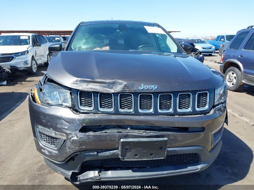 2018 Jeep Compass Sport 4X4 VIN: 3C4NJDAB1JT135163 Lot: 39375239