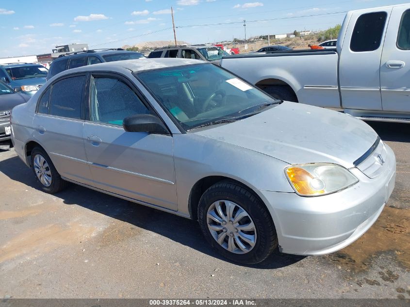 2002 Honda Civic Lx VIN: JHMES16572S001189 Lot: 39375264