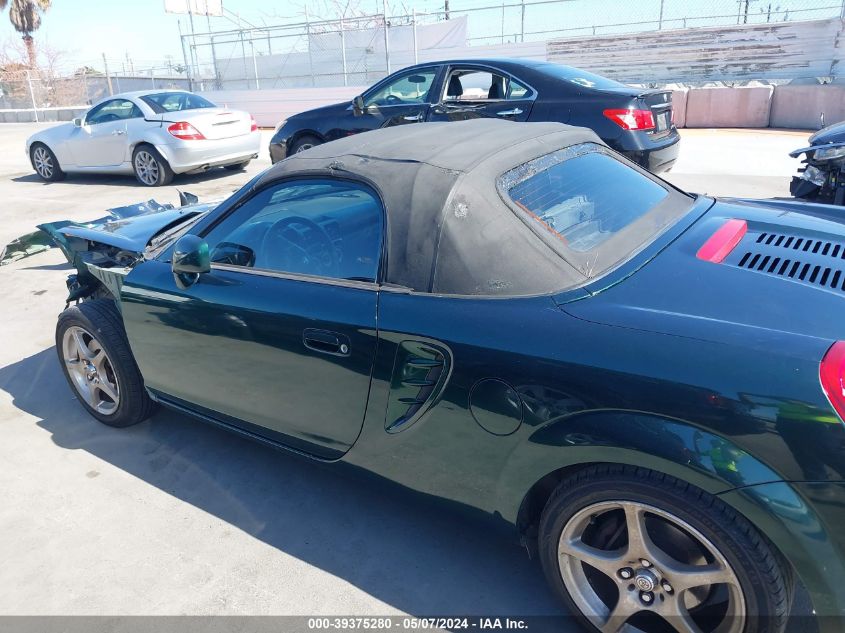 2003 Toyota Mr2 Spyder VIN: JTDFR320930058062 Lot: 39375280