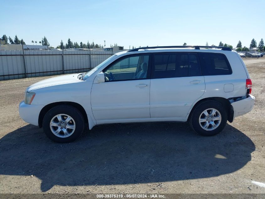 2002 Toyota Highlander V6 VIN: JTEGF21A320052026 Lot: 39375319