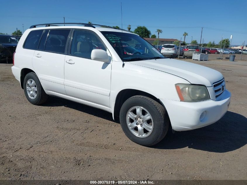 2002 Toyota Highlander V6 VIN: JTEGF21A320052026 Lot: 39375319