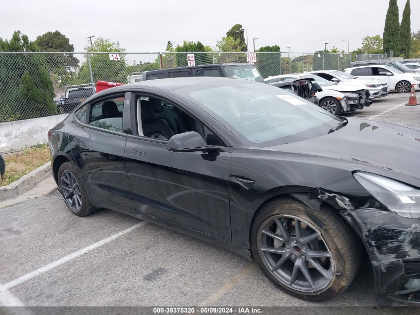 2022 Tesla Model 3 Rear-Wheel Drive VIN: 5YJ3E1EA1NF359811 Lot: 39375320