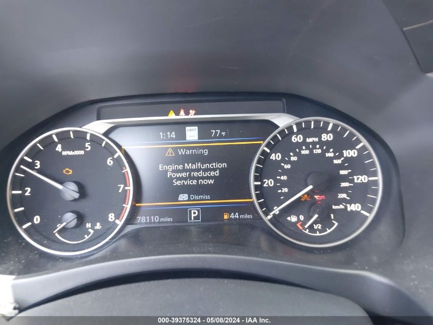 2022 Nissan Altima Sl Fwd VIN: 1N4BL4EV2NN416613 Lot: 39375324