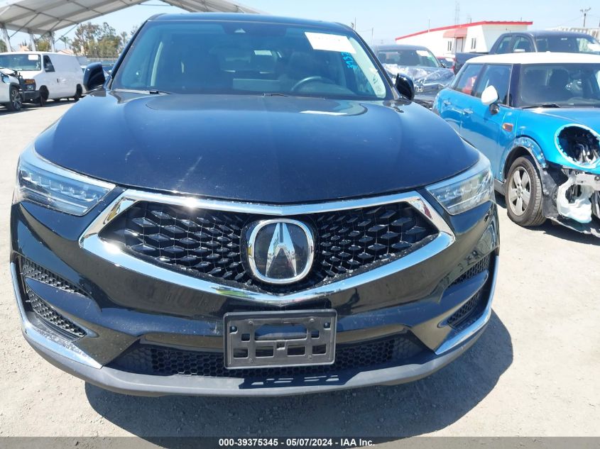 2019 Acura Rdx Standard VIN: 5J8TC1H30KL020552 Lot: 39375345