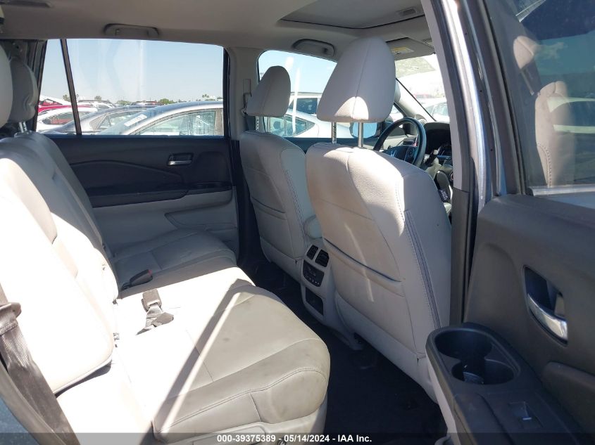 2017 Honda Pilot Ex-L VIN: 5FNYF5H50HB047816 Lot: 39375389