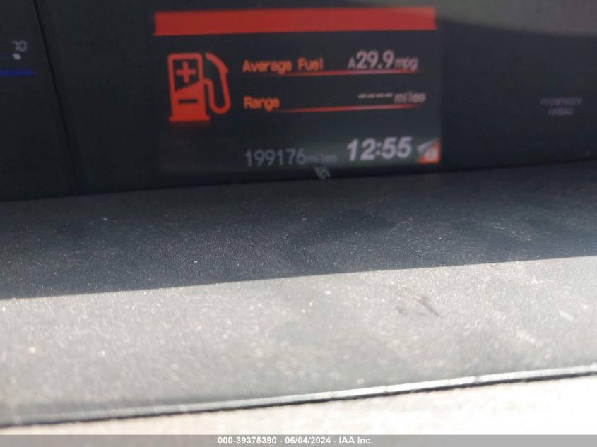 2012 Honda Civic Hf VIN: 2HGFB2F66CH315852 Lot: 39375390