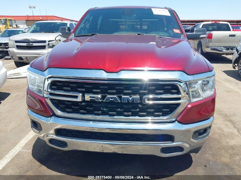 2022 Ram 1500 Big Horn 4X4 5'7 Box VIN: 1C6RRFFG5NN263896 Lot: 39375400