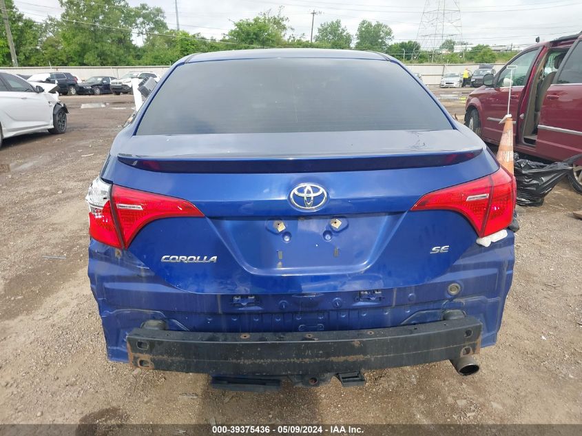 2017 Toyota Corolla Se VIN: 2T1BURHE4HC865928 Lot: 39375436