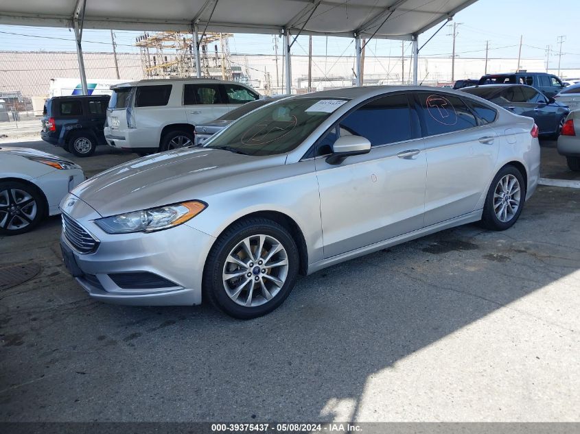 2017 Ford Fusion Se VIN: 3FA6P0HD7HR354421 Lot: 39375437