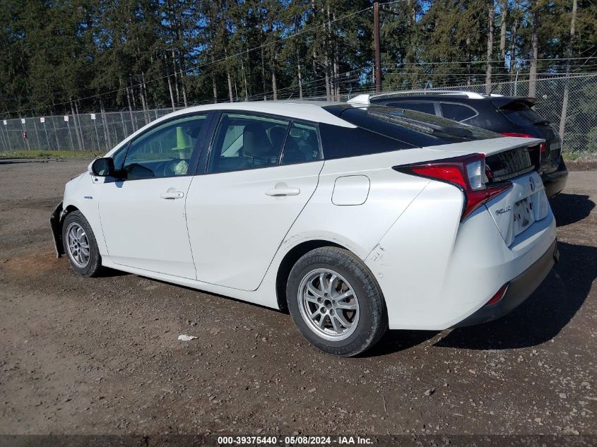 2019 Toyota Prius Le VIN: JTDKARFU5K3099761 Lot: 39375440