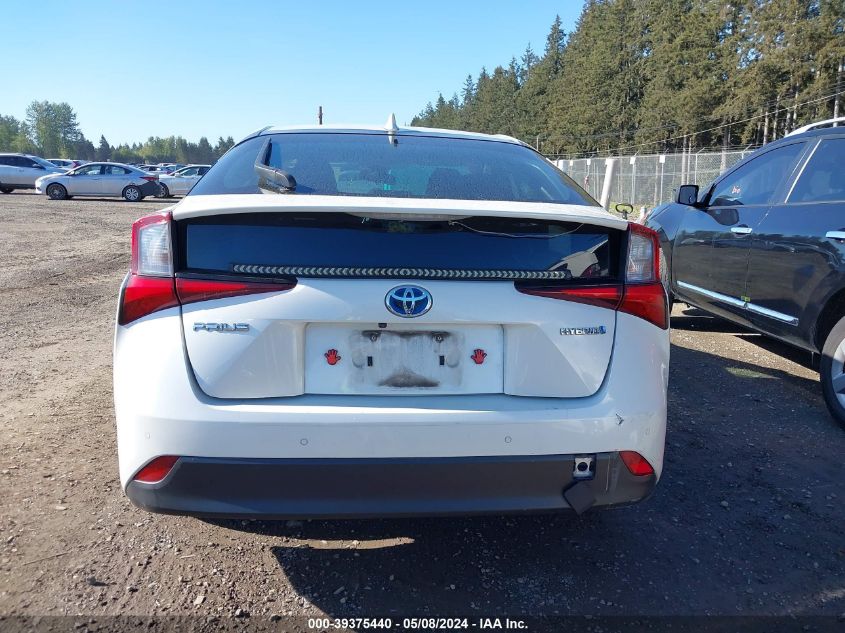 2019 Toyota Prius Le VIN: JTDKARFU5K3099761 Lot: 39375440