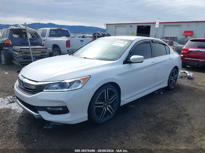 2016 Honda Accord Sport VIN: 1HGCR2F50GA066376 Lot: 39375456