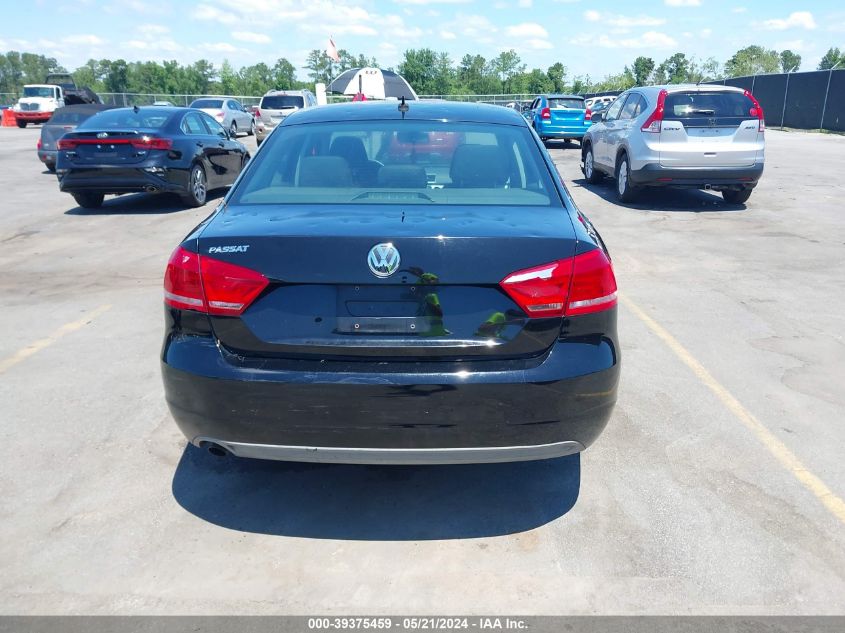 2012 Volkswagen Passat 2.5L S VIN: 1VWAP7A37CC003950 Lot: 39375459