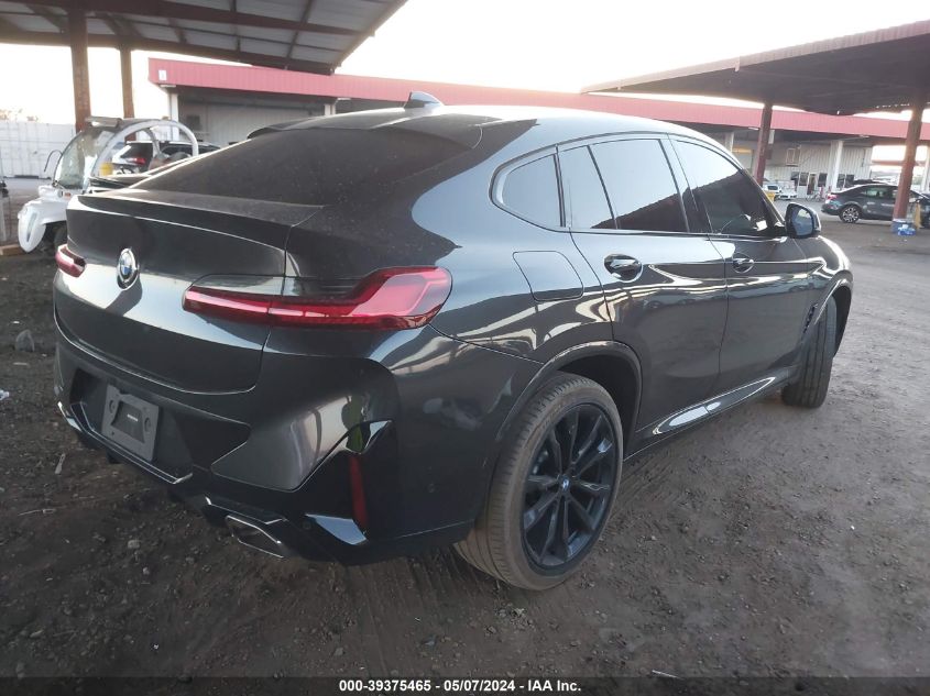 2022 BMW X4 xDrive30I VIN: 5UX33DT07N9M05216 Lot: 39375465